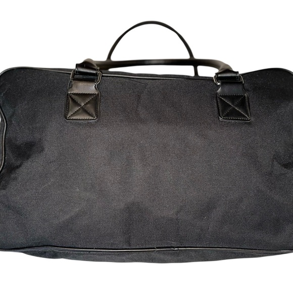 Ermenegildo Zegna Parfums Duffel Bag Canvas Weekender Travel Overnight Gym Black - Picture 6 of 8